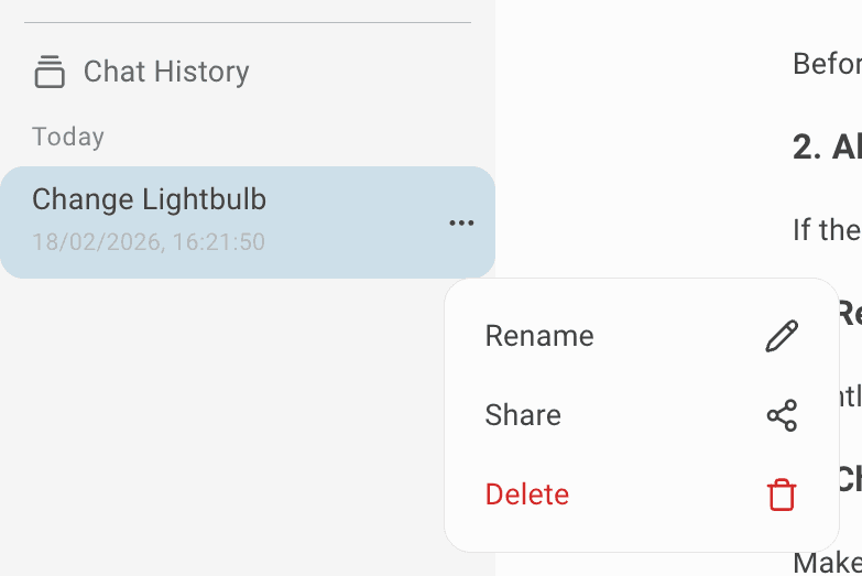 chat LLM conversation actions