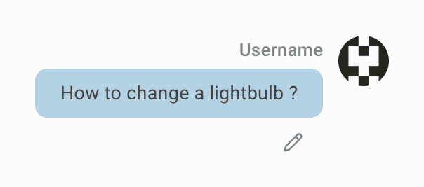 chat LLM edit question