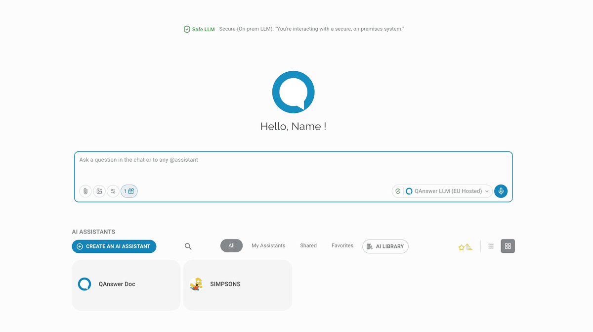 chat LLM empty secure