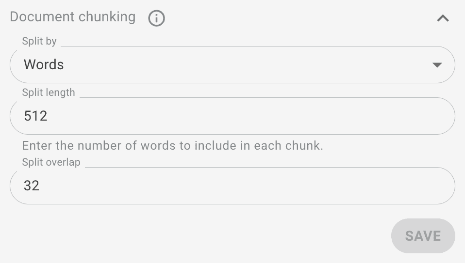 AI Task document chunking