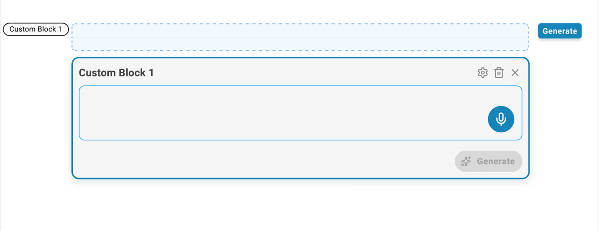 Report Generator docx sections