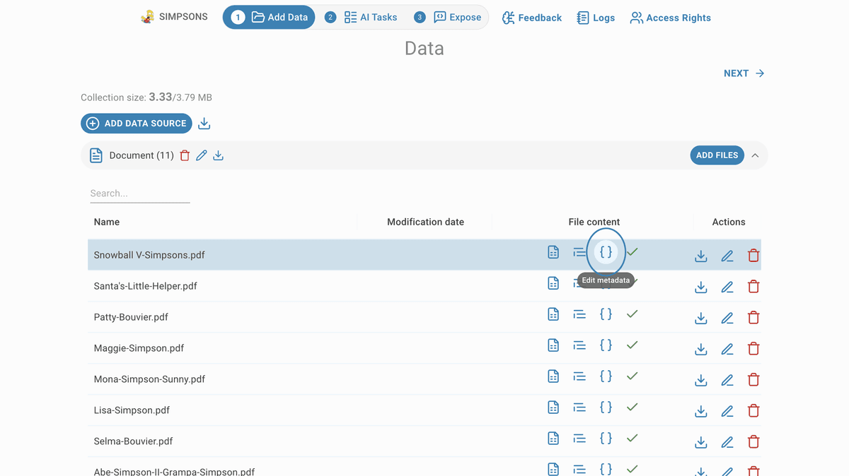 metadata
