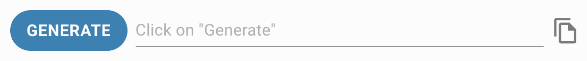 Screenshot of a button labeled Generate