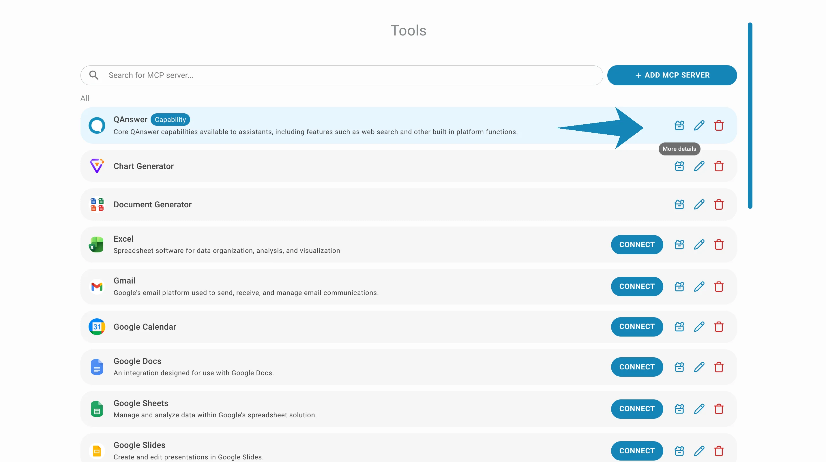 MCP-Tool-Liste