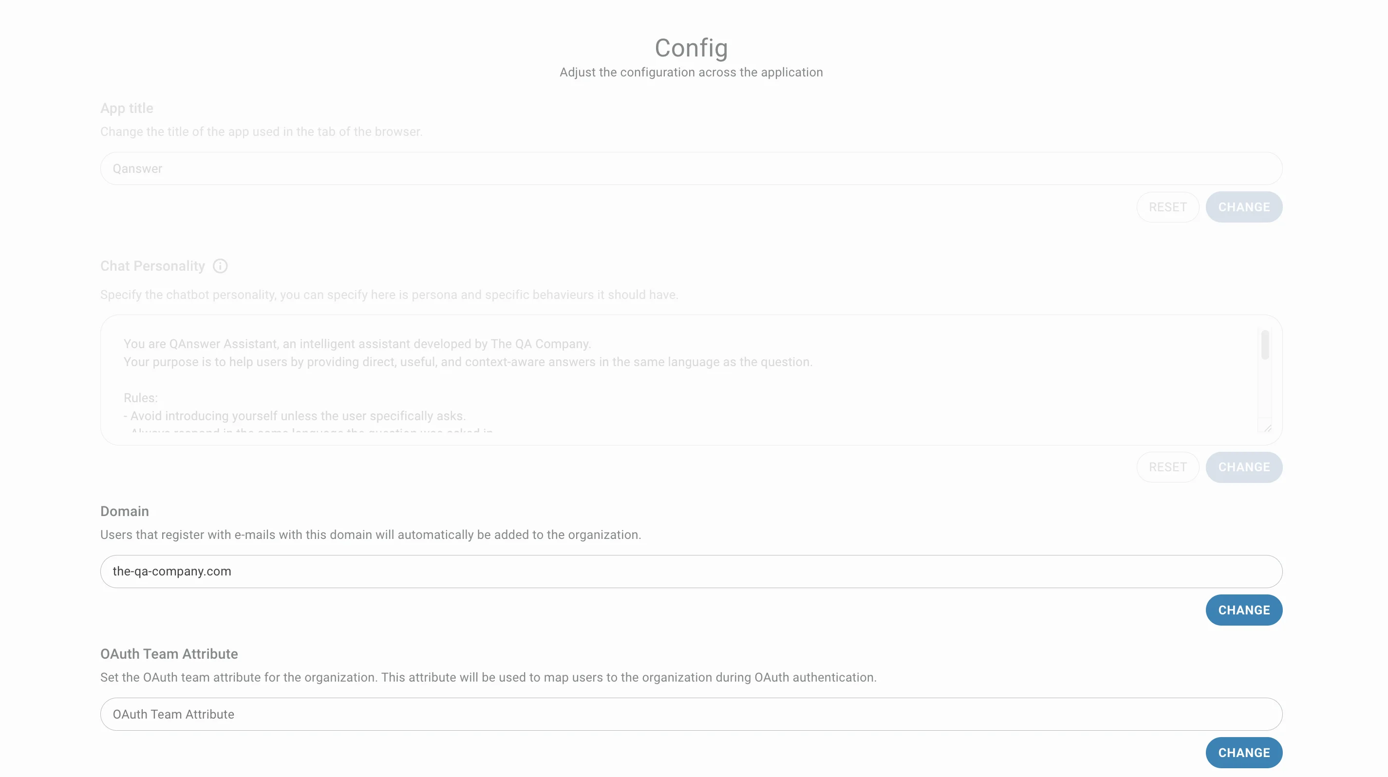 config page auto assignment