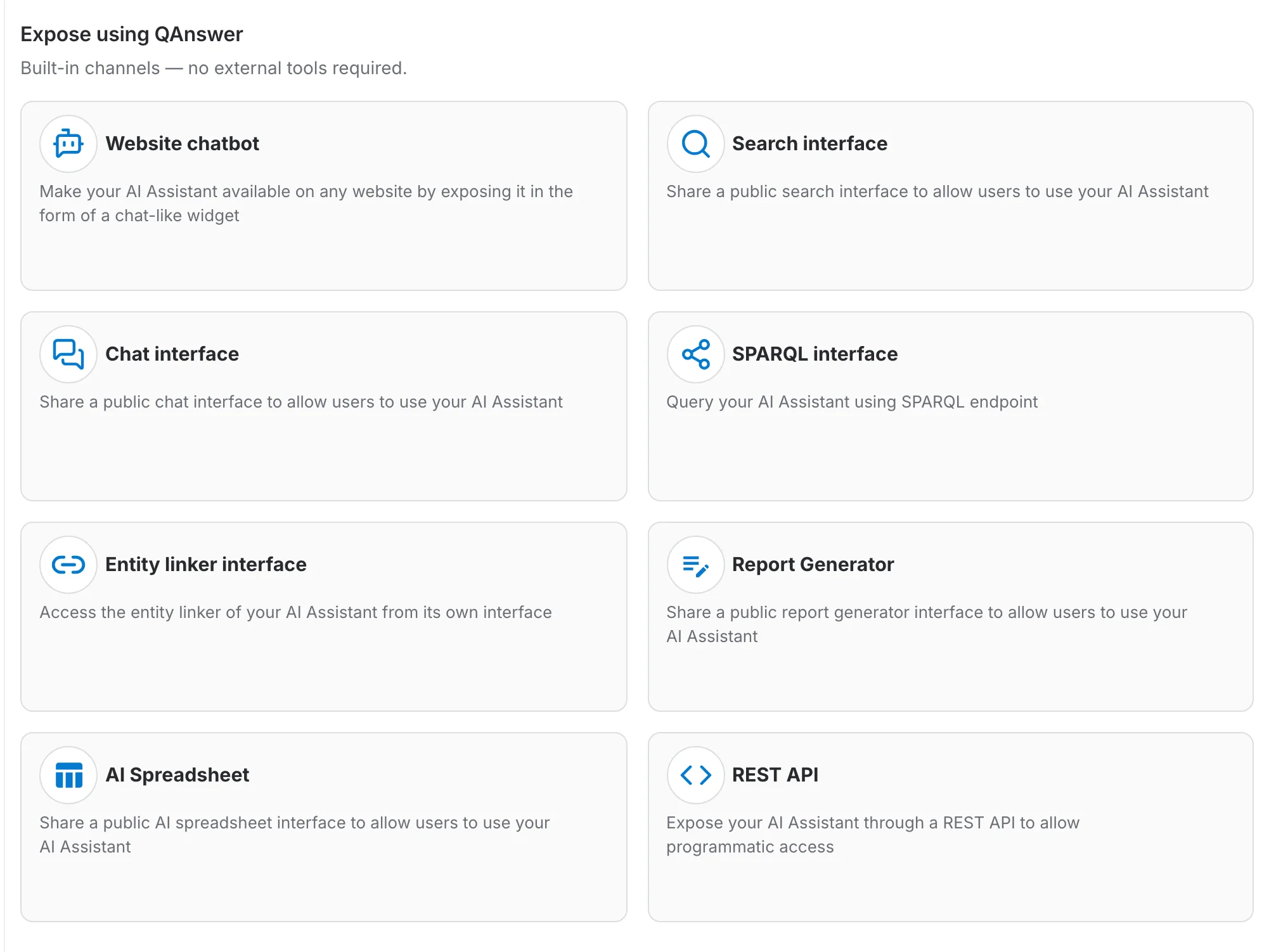 The Expose tab of a multi select assistant