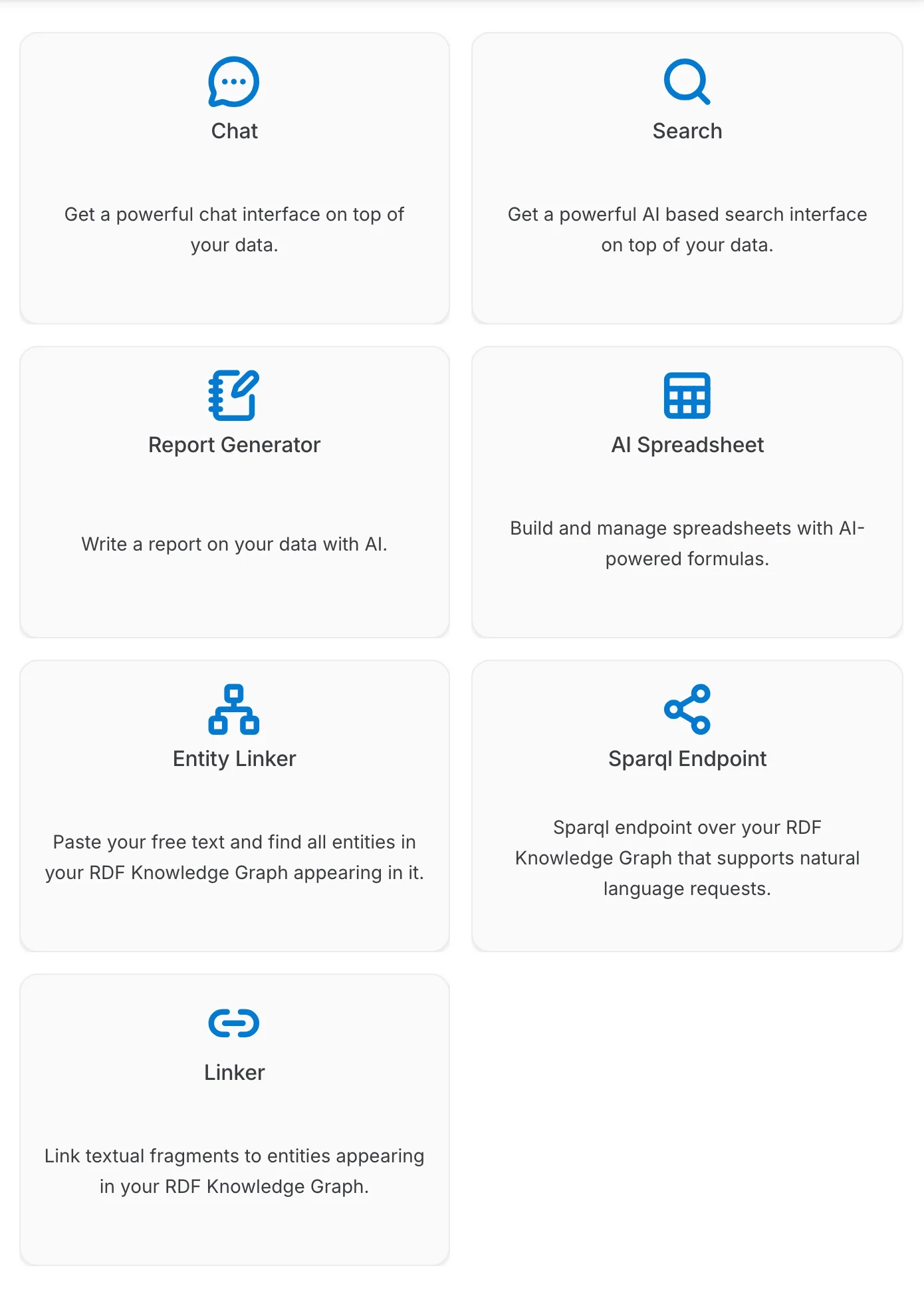 The playground showing every task of a multi select assistant