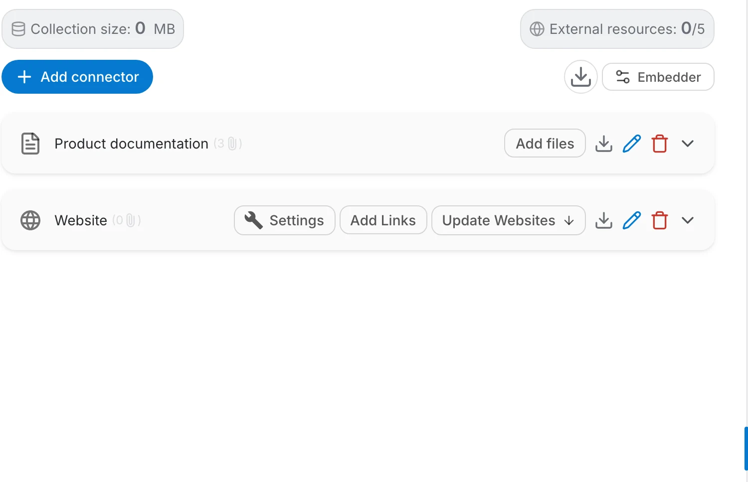 Indexing a new connector