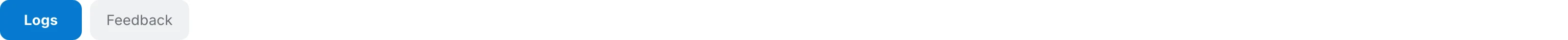 The Logs and Feedback tabs of the Analytics page