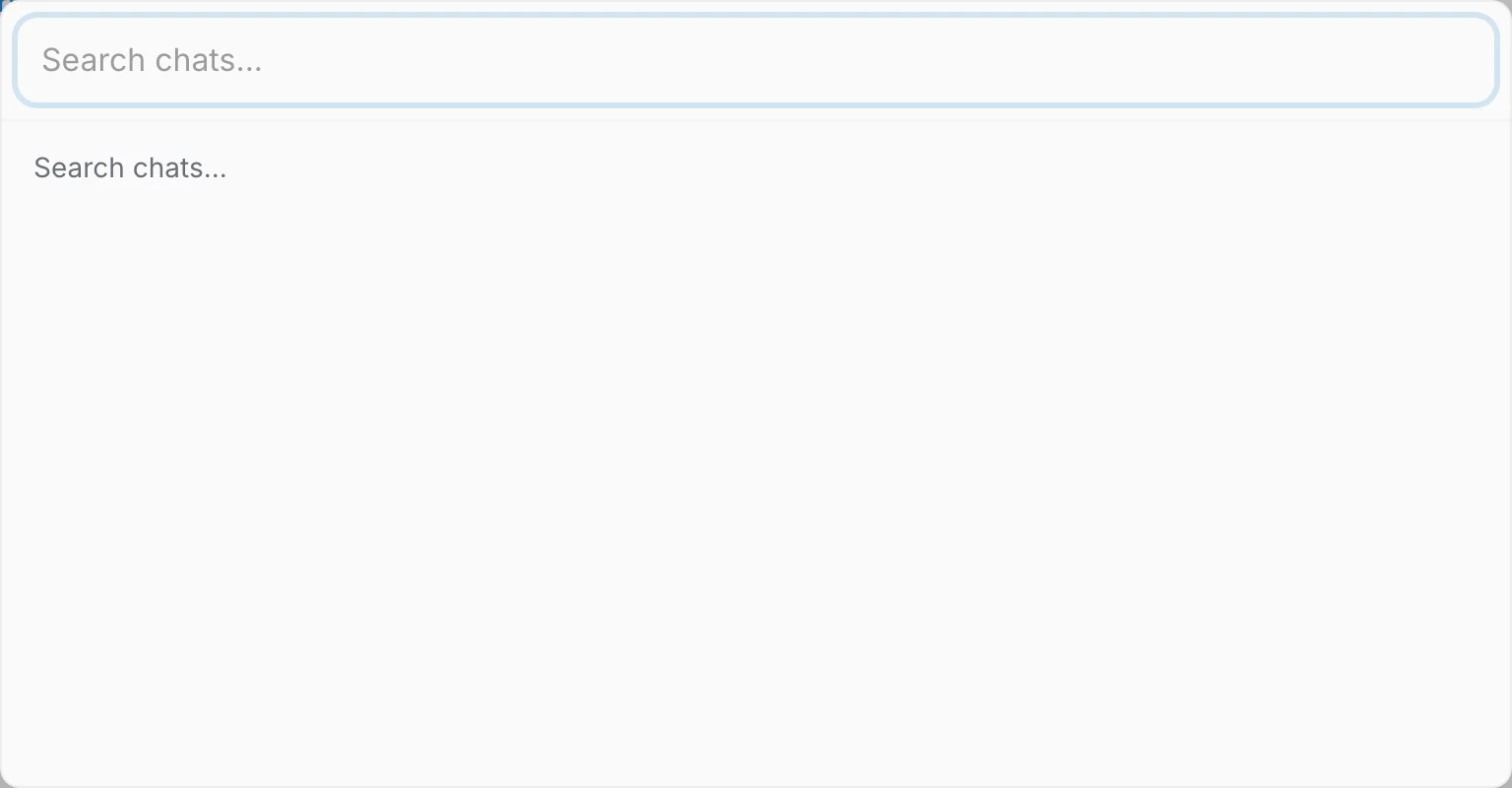 The Search logs dialog